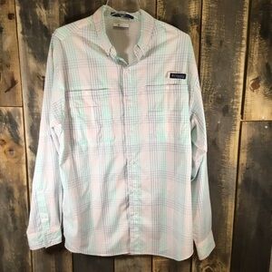 Columbia PFG Super Tamiami long sleeve fishing shirt men’s size large